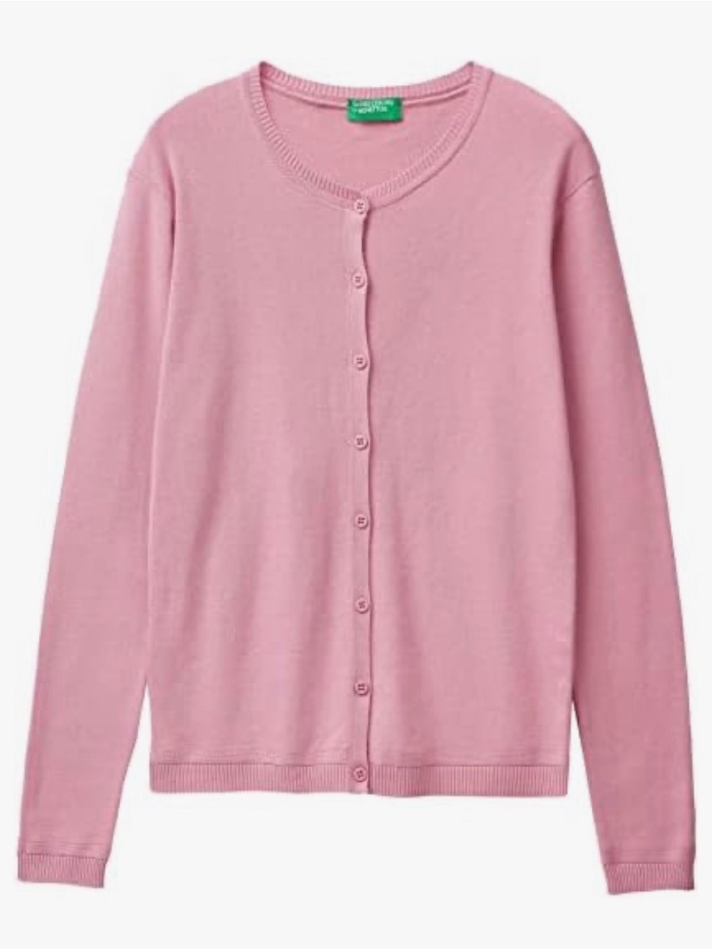 United Colors Of Benetton Soft Pink Button-Up Cardigan